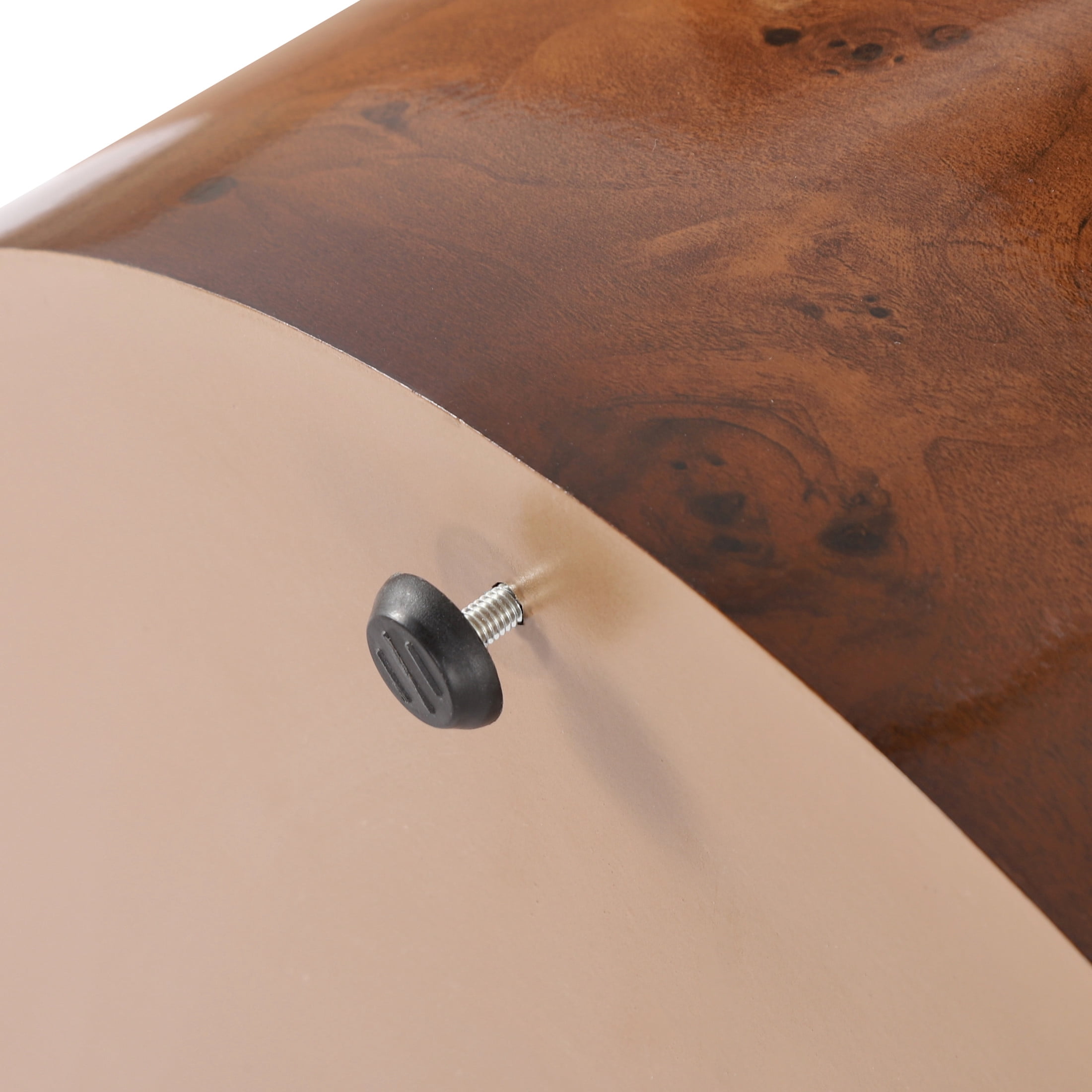 Christopher Knight Home 31.5" Round Coffee Table with Thick Top, Pedestal Base, Walnut