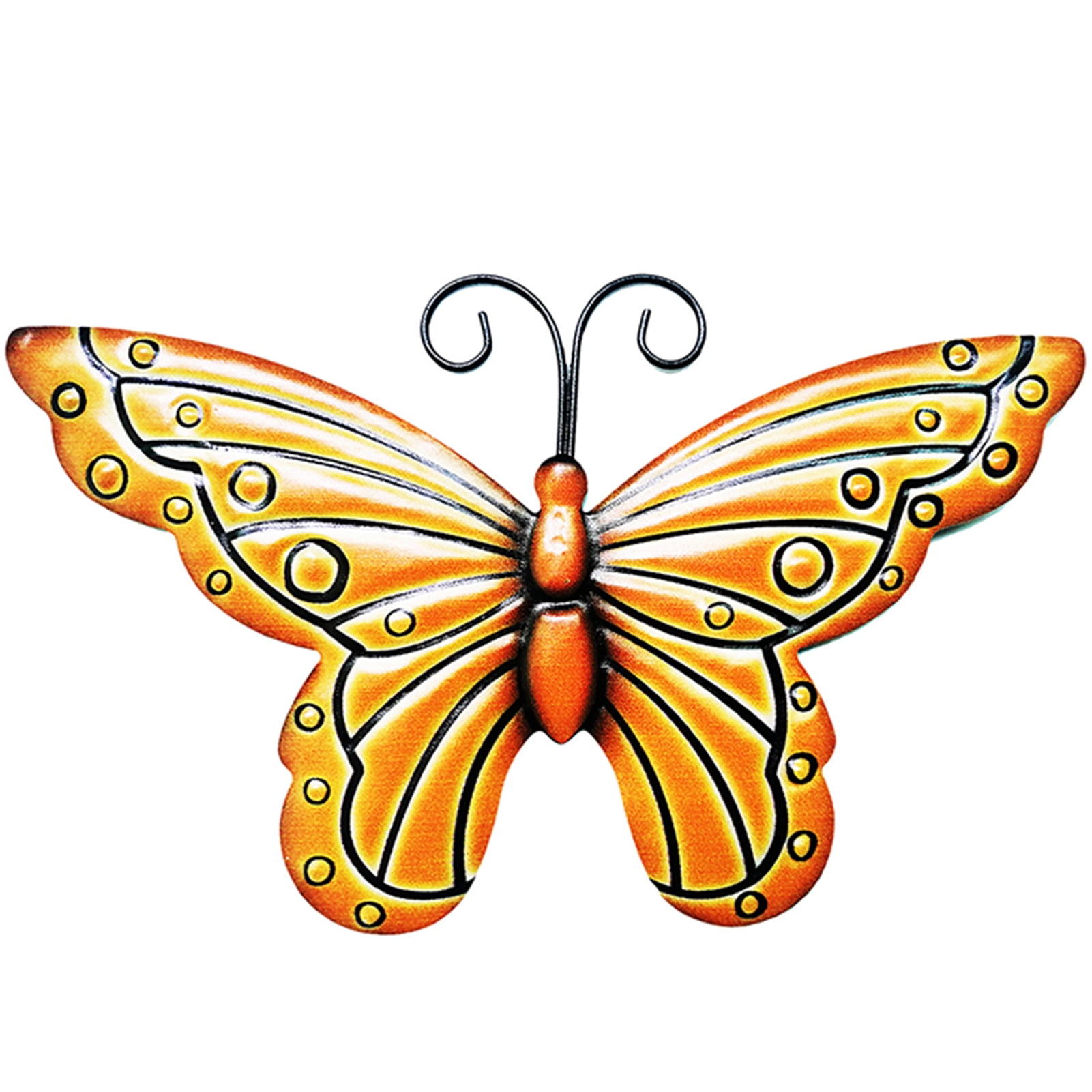 Metal Butterfly Wall Art Decor Beautiful Vintage Sculptures Ornament