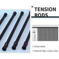 thumbnail image 3 of Small Tension Rods for Cabinets Cupboard Bars for RV Closets Refrigerator, Spring Rods 11.8 to 19.6, 3 of 5