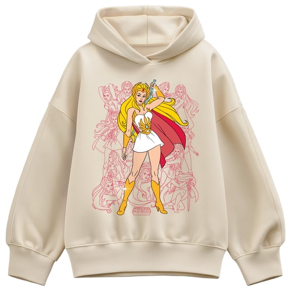 Masters of the Universe - Shera Collage - Women's Oversized Fleece Hoodie Sweatshirt