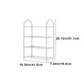thumbnail image 3 of Qonioi 4-Tier Metal Shoe Rack, Slim Storage Organizer with Ventilation for Bedroom Closet Entry, Shoe Shelf Storage Rack, 3 of 7