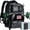 Black camouflage, variant on Ghosthorn Fishing Tackle Backpack with Rod & Gear Holder, Lightweight Outdoor Water-Resistant Fishing Shoulder Storage Bag