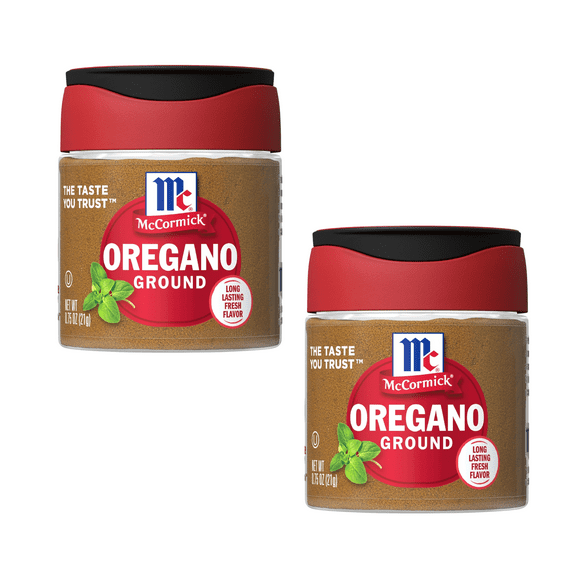 (2 pack) McCormick Kosher Ground Oregano, 0.75 oz Bottle