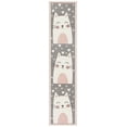 thumbnail image 2 of SAFAVIEH Carousel Kids Emelly Happy Cat Runner Rug, Pink/Gray, 2'3" x 12', 2 of 10