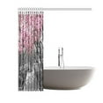 thumbnail image 2 of MYPOP Blossoms in Central Park Cherry Bloom Trees Forest Spring Springtime Landscape Polyester Fabric Bathroom Shower Curtain Set with Hooks, 60 X 72 Inches, Pink Gray, 2 of 2