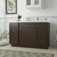 thumbnail image 2 of 51 in. W x 21 in. D x 32.5 in. H Bath Vanity Cabinet without Top in Brown, 2 of 5