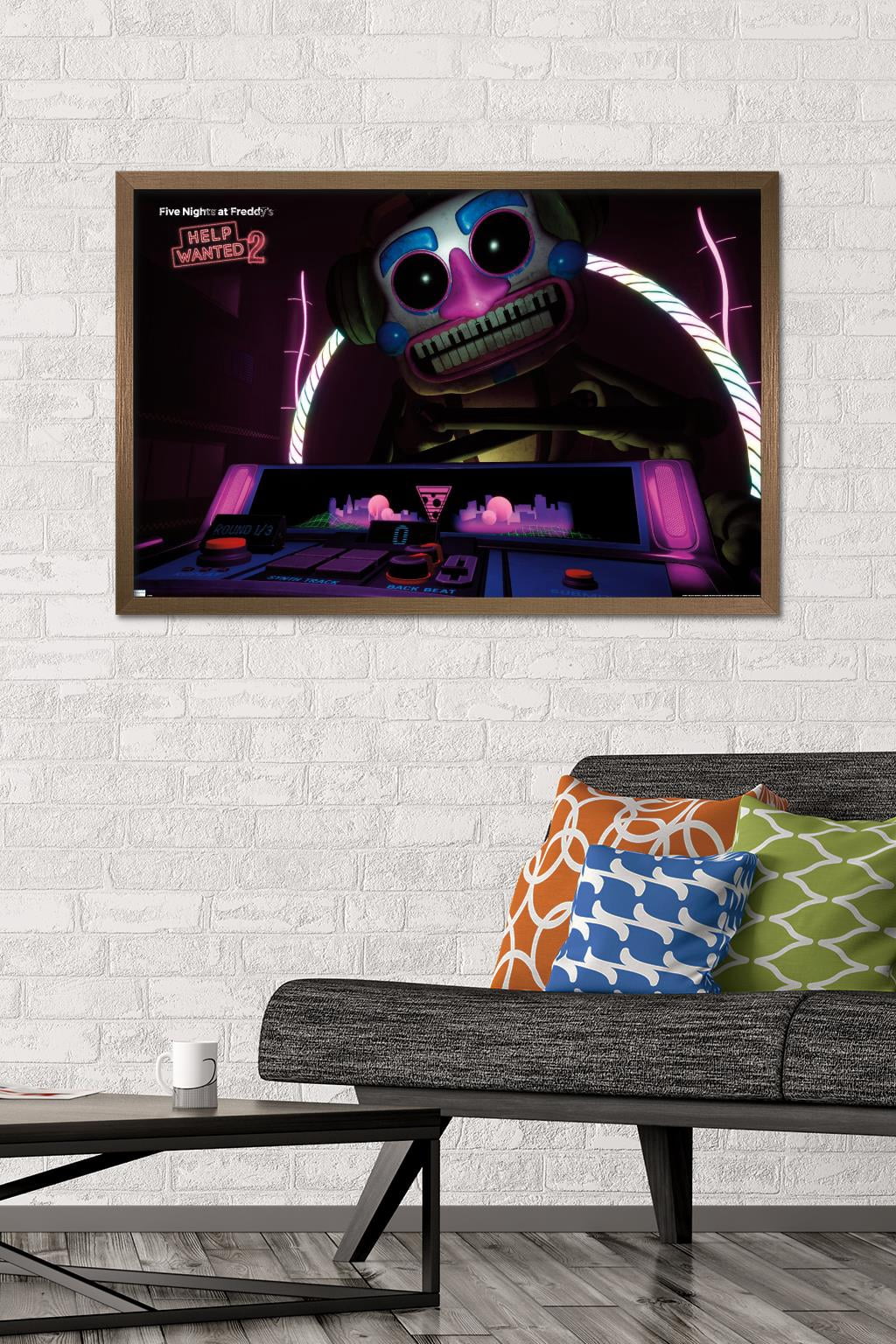Five Nights at Freddy's: Help Wanted 2 - DJ Music Man Wall Poster, 22.375" x 34" Framed