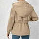 thumbnail image 4 of Chaquetas y abrigos casuales de manga larga con capucha para mujer, moda de invierno, informal, de color liso, de manga larga con capucha, ropa deportiva para exteriores, chaqueta cortavientos, abrigo, 4 of 8