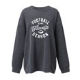 thumbnail image 2 of Gibobby Sudadera oversize mujer Sudaderas de Halloween para mujer lindas camisetas con gráficos de fantasma playera casual de manga larga(Gris oscuro,XG), 2 of 4