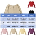 thumbnail image 4 of Women's Loose Fit Long Sleeve Round Neck Pocket Patchwork Solid Color Blouse Top Comfy Versatile Casual Business Office Outfits | CSEONE,White M, 4 of 6