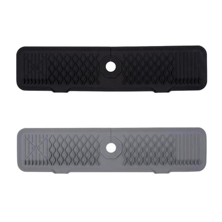 2 Silicone Sink Faucet Mat Folding 61x14.5cm for Bathroom Durable