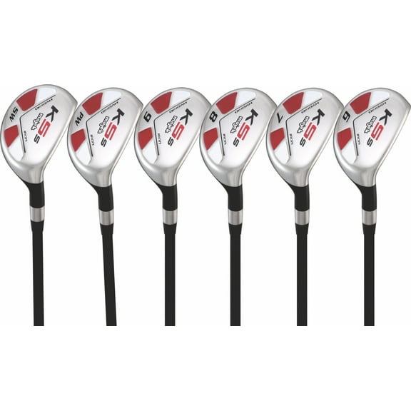 Majek Senior Men’s Golf All Hybrid Partial Set, which Includes: #6, 7, 8, 9, PW SW Senior Flex Right Handed New Utility “A” Flex Club