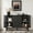 Black, variant on Lumiinofami 47" Sideboard Buffet Cabinet with 2 Sliding Tambour Doors and 3 Drawers, Curved Fluted Storage Cabinet with Adjustable Shelves for Living Room, Entryway, Hallway, Black