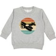 thumbnail image 2 of Inktastic Vintage Airplane Retro Sunset Toddler Sweatshirt, 2 of 4