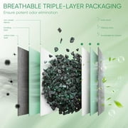 Activated Charcoal Odor Absorber, Odor Eliminator for Strong Odor,Bamboo Charcoal Air Purifying Bags for Home Car Closet Pet, Smoke Room Deodorizer (8 x 60g, Unscented)