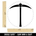 thumbnail image 2 of Pick Axe Mining Tool Self-Inking Rubber Stamp Ink Stamper - Fuchsia Ink - Mini 1/2 Inch, 2 of 7