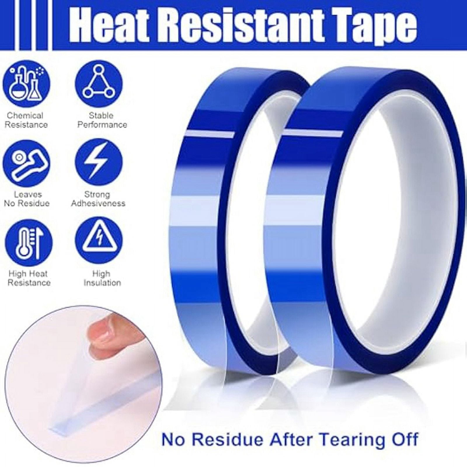 24Rolls 10mm&20mmx33m Heat Tape Heat Tape for Sublimation Heat Transfer Tape for Heat Sublimation Vinyl