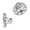 White, variant on Stainless Steel Earring Guards Jewelry No-Slip Technology Extended Wear Comfort Invisible Hardware