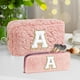 thumbnail image 1 of Bolsa de maquillaje Viaje Bag Cosmética Gran capacidad Zipper linda bolsita portátil de tocador portátil bolso de felpa para familiares Ladies Mamá Rosa, 1 of 8