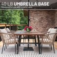 thumbnail image 2 of Base para sombrilla US Weight de 18 kg para mesa de patio, resistente, 2 of 5