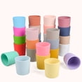thumbnail image 5 of Sorrowso Baby Learning Drinking Cup BPA-free Heat-Resistant Silicone Snack Cup Water Mug, 5 of 19