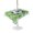 Green, White, Black, variant on Outdoor Tablecloth with Umbrella Hole for Patio/Picnic/Party/Camping, Football Goal Waterproof Table Cloth Square Cover Washable, Modern Art Oil Painting Balls Sport Gaming (60"x 60")