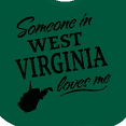 thumbnail image 4 of Inktastic Someone in West Virginia Loves Me Boys or Girls Baby Bib, 4 of 4