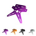 thumbnail image 3 of braveheart Swallow Tail Motorcycle License Plate Frame License Bracket Aluminium Alloy M purple 1Set, 3 of 5