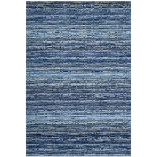 SAFAVIEH Himalaya Collection 4' x 6' Blue/Multi HIM707A Handmade Premium Wool Area Rug