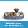 thumbnail image 4 of Vibrant Life Large Dog Bed, Bolster Dog Bed for Large Dogs, 36" x 27", Black and Gray, 4 of 9