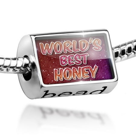 Bead Worlds best Honey, happy sparkels Charm Fits All European (Best Tasting Honey In The World)