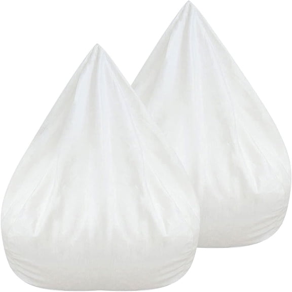 Inner Liners for Bean Bag, Bean Bag Inner Liner, Giant Inner Liners for Bean Bag, Easy Cleaning Cover Seat Lazy Sofa Bean Bag, White, No Filler (35 x 32in,2PCS)