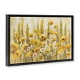 thumbnail image 2 of Stupell Industries Traditional Yellow Field of Poppies Black Floating Frame Canvas Art, 25 x 17, by Silvia Vassileva, 2 of 8