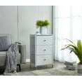thumbnail image 2 of DECOMOMO Nightstand With Drawers | 3-Tier | End Table Storage with Baskets, 2 of 10