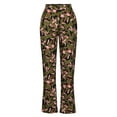 thumbnail image 5 of IROINNID Women's Cargo Pants High Waist Straight Pocket Multicolor Camouflage Workwear Pants,Pink, 5 of 6