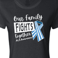 thumbnail image 4 of Inktastic Our Family Fights Together ALS Awareness Women's T-Shirt, 4 of 5