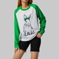 thumbnail image 2 of KOMOO Women Printed Sweatshirts Cartoon Rabbit Print O-Neck Long Sleeve Hoodies Loose Pullover Tops, 2 of 10