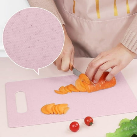 

RXIRUCGD Cutting Board Garlic Grinding Fruit Cutting Board Home Kitchen Foolproof Cutting Board Baby Food Supplement Fruit Cutting Board Non-slip Chopping Board Pink