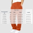 thumbnail image 3 of Orange Boys Sweatpants size 12-14, Drawstring Elastic Waist Kids Joggers with Pockets, Straight Leg Casual Sweat Pants for School Active Wear, 3 of 7