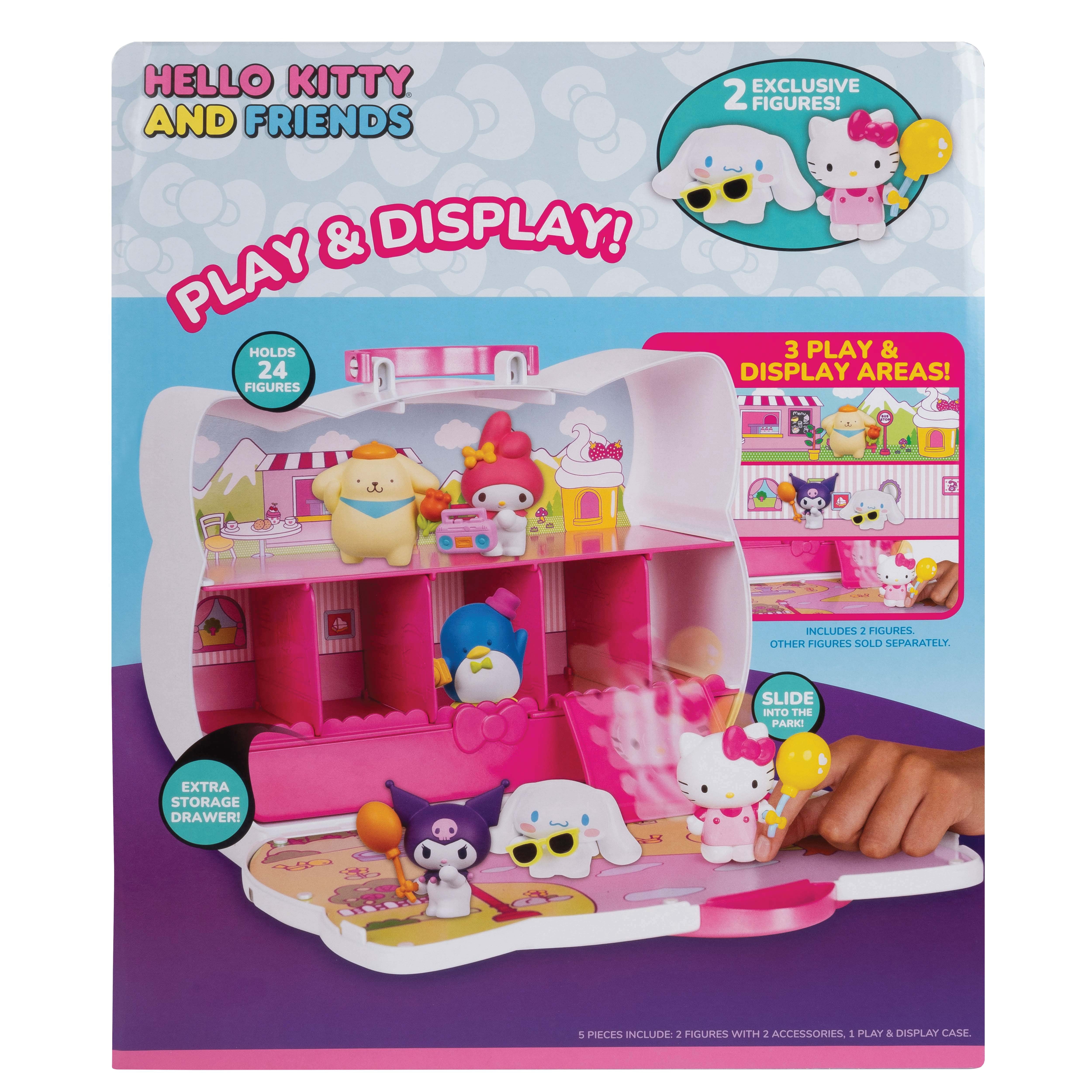 Hello Kitty® and Friends Bring-Along Bestie Travel Case - Play & Display Toy with 2 Figures, Storage, & 3 Play Areas with Accessories