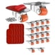 thumbnail image 1 of 0.5In Oval Plate Self-Adhesive Caster Wheels, 360° Swivel, Strong Nano Adhesive, 30 Lbs Load Capacit, 1 of 5