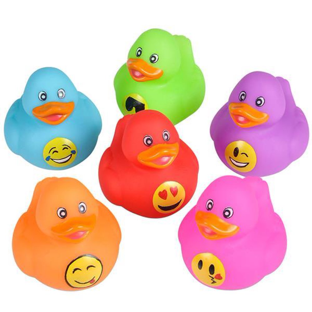 2" EMOTICON RUBBER DUCKIES, Case of 288