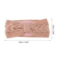 thumbnail image 4 of Unique Bargains 1 Pc Women's Warm Headband Winter Ear Warmer Knit Head Wraps Light Pink, 4 of 6