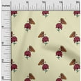 thumbnail image 1 of oneOone Silk Tabby Fabric Floral & Block Print Fabric By Yard 42 Inch Wide, 1 of 4