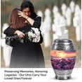 thumbnail image 4 of JAGASY Pink Rose Miniature Urn for Sister - Sunset Small Urn for Ashes Adult Male - Pink Roses Flowers Cremation Urns for Child - Funeral Urns for Human Ashes Keepsake - (3 Inch), 4 of 7