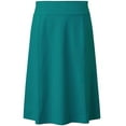 thumbnail image 4 of Baby'O Girl's Stretch Cotton Knit Panel Below the Knee A-Line Skirt, 4 of 5