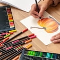 thumbnail image 4 of 120 Colored Pencils, Oil Colored Pencils for Adult Coloring Books, Soft Core with Vibrant Colors for Artists, Coded Pencils for Detailing, Shading & Blending, Packed in Metal Box, 4 of 6