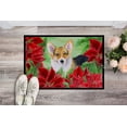 thumbnail image 2 of Carolines Treasures CK1291MAT Tapis Intérieur Ou Extérieur Pembroke Corgi Poinsettas, 18 x 27 Po., 2 of 4