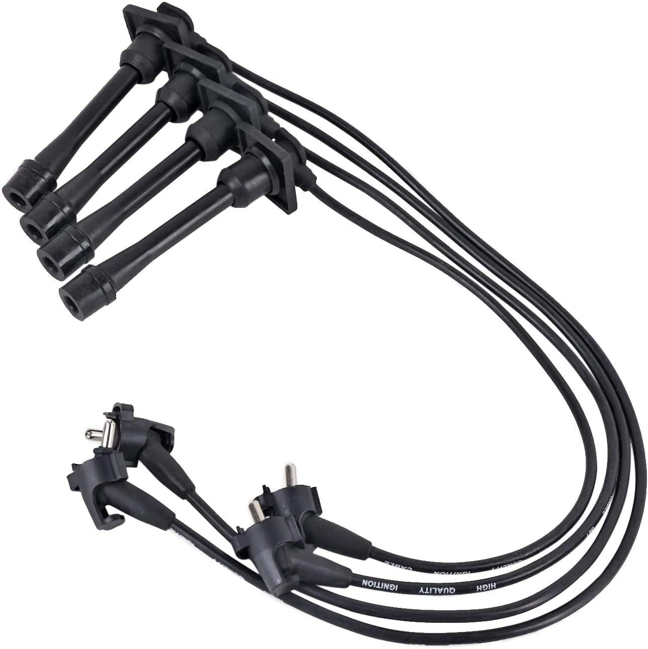 Ignition Spark Plug Wires 5mm (4PC Set) for 19931997 Toyota Corolla, 19941997 Toyota Celica 1 Ignition Spark Plug Wires 5mm (4PC Set) for 19931997 Toyota Corolla, 19941997 Toyota Celica 1
