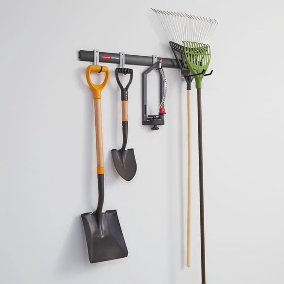 Rubbermaid Garage FastTrack 5-Piece Starter Kit, Black/Grey